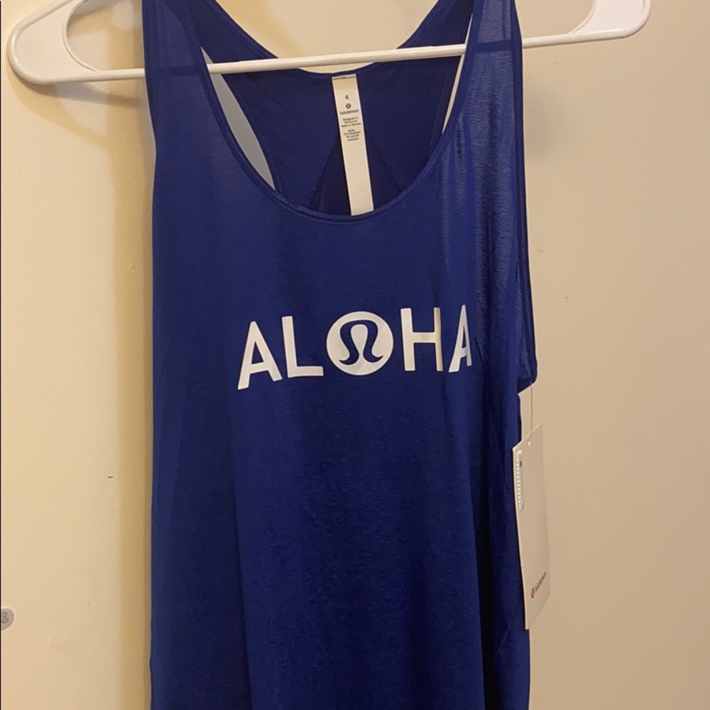 Lululemon Aloha Essential Tank Pleated size 4